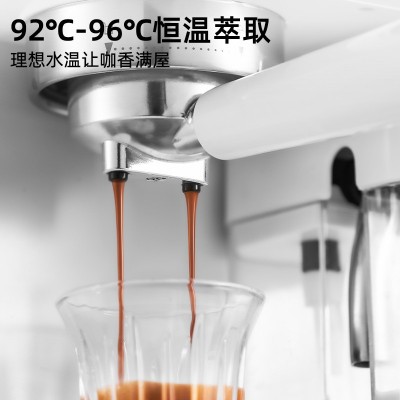 跨境外贸意式浓缩咖啡机家用高压自动打奶泡智能彩屏一体咖啡机